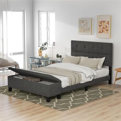 Costway <strong>Queen Size</strong> Metal <strong>Bed Frame</strong> Steel Slat Platform Headboard Footboard <strong>Bedroom</strong> Black. . Queen size bed frames near me